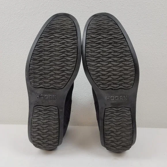 HOGAN INTERACTIVE Mens Blue  suede Shoes Sneakers driving high top Size 10 - Picture 5 of 10